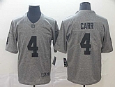 Nike Raiders 4 Derek Carr Gray Gridiron Gray Vapor Untouchable Limited Jersey,baseball caps,new era cap wholesale,wholesale hats